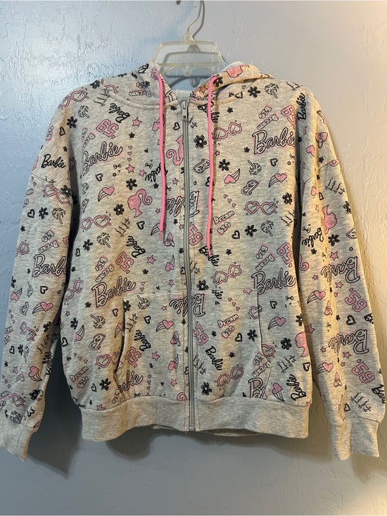Barbie Tops - Barbie Front Zip Hoodie - Size Medium